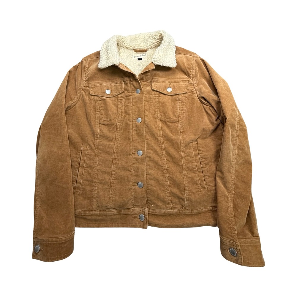 Universal Thread Jacket Womens XL Brown Corduroy Sherpa Lined Western